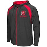 North Carolina State Wolfpack NCAA Lift Full Zip Hooded Sweatshirt – チャコール