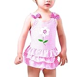 Zhhlinyuan Fashion Baby Girls Swimsuit Swimwear Swimming Flower Printing Costume 3220