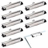 PAVIKEクリップバインダー【8個】バインダー金具 ファイルフォルダー ボード用金具 学校の文房具用品、紙製品の整理、繰り返し使用可能、長さ12 cm