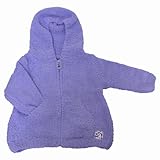 kashwere カシウェア ふわふわ ベビーパーカー ペリウィンクル BABY HOODED JACKET Periwinkle (6～12ヶ月)