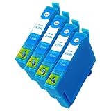 EPSON エプソン IC65 (C/シアン)【4本セット】 最新 互換 インクカートリッジ 《ICチップ搭載・残量表示対応》 糸 65 65C IC65C ICC65 ICC65A1 インク 純正と併用可能 (対応機種: PX-203 / PX-204 / PX-205 / PX-503A / PX-504A / PX-504AU / PX-603F / PX-605F / PX-605FC3 / PX-605FC5 / PX-675F / PX-675FC3 )【STAR JET製】