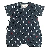 甚平 ロンパース ベビー 新生児 男の子 綿100% 日本製生地 グレコ マリン/紺-1009 60-70cm