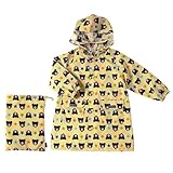 ダブルB(mikihouse) お顔総柄☆レインコート（雨カッパ） Ｌ(110-120cm) ベージュ（09）