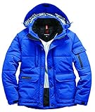 BURTLE バートル 防寒ジャケット(大型フード付)(ユニセックス) 秋冬用 7510 47 サーフブルー LL
