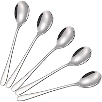 Amazon.co.jp: OISHIA ティースプーン デザートスプーン 5本セット 18