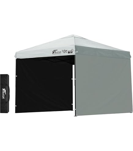 Amazon | FIELDOOR 【完全遮光】 ワンタッチタープテント 【4点ロック