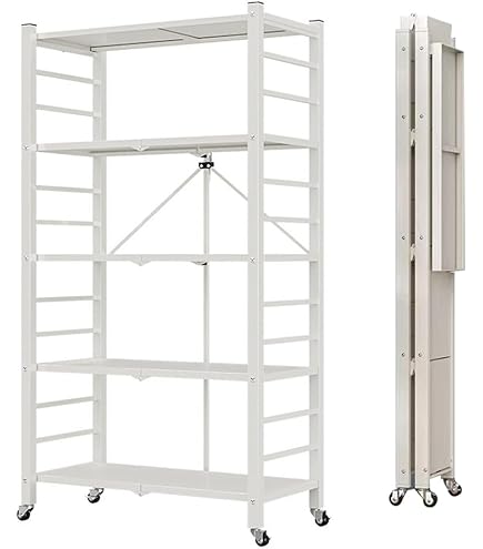 Amazon.co.jp: 折りたたみスチールラック 幅70cm 3段 メタルラック