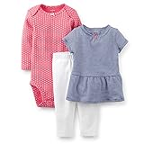 Carter's （カーターズ）ロンパース＆トップ＆パンツ 3点セット：3-Piece Set 12M (72-78cm) 正規タグ保証