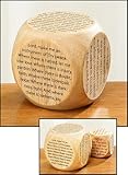 Youth Childrens Catholic Gift Learning Toy Large 2 1/4" Wood Original Our Father Prayer Cube [並行輸入品]