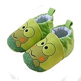 ELee Baby Toddler Cartoon Animal Soft-sole Non Slip Crib Shoes Indoor Slipper for Pre-Walkers (9-12M