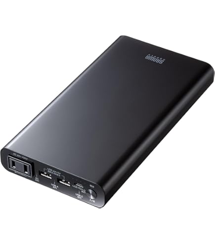 Amazon.co.jp: サンワダイレクト モバイルバッテリー AC出力 65W 大