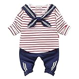 YY-Natuhi ベビー服 子供服 男の子 tシャツ 長ズボン 上下2点セット 長袖 トップス トレーナー セットアップ キッズ服 秋冬 新生児 ボーイズ かわいい スポーツ ストライブ柄 (100