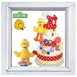 3段おむつケーキ「セサミストリート・ビックバード」【出産祝い】【パンパース使用】-L