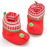 エルフ ベビー (Fairy Baby) 冬用 クリスマス 新生児ソックス 綿100% お祝い 柔らかい底 ベビー用靴下 暖かい L