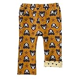 ダブルB(MIKIHOUSE) お顔総柄 ストレッチパンツ 80 茶(11)