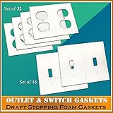 Gasket Covers, Electrical Outlet & Light Switch Plate Draft Stopper Foam Gaskets (2) [並行輸入品]