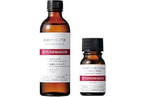 【毛穴ケアセット】 原液ピーリング液 120ml + ウィッチヘーゼルエキス（ハマメリス葉エキス） 10ml 毛穴ケアセット 原液美容液 TUNEMAKERS(チューンメーカーズ) AHA・ウィッチヘーゼル・セラミド