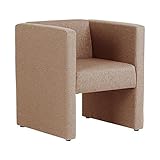 arne ソファー 1人掛け 肘付き 布張り ダイニング リビング DSプチコン kaku 1P ブラウン