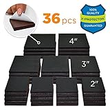 ノンスリップパッドx-protector Greatパック( 36-pack ) 16個2 " + 12個3 " + 8個4 "家具パッド。Best家具Grippers – ゴム足床プロテクター – 