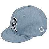 ベビー キッズ キャップ 46-50cm UVカット 紫外線対策 ベビー,R（ライトブルー）
