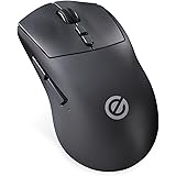 エレコム ゲーミングマウス V custom ワイヤレス 有線両対応 8ボタン 充電式 Mサイズ 12000DPI 300IPS 35G つかみ持ち・かぶせ持ち特化 ハーフエルゴ形状 56g軽量設計 充電式 ブラック M-VM501BK