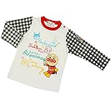 アンパンマン Anpanman 天竺 お絵かき柄プリント 長袖Tシャツ fo-ea3517-ea9126 90cm アイボリー