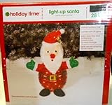 Holiday Time Lightup Santa Christmas Decoration Indoor or Outdoor by Holiday Time