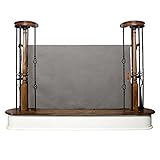 Stair Barrier Banister to Banister Basic Gate, Grey, Wide by The Stair Barrier