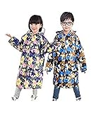 f-notions レインコート レインウェア キッズ 子供用 リュックサックにも対応 (身長120~130, 彩色迷彩)