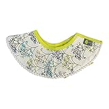 赤ちゃん ベビー ガーゼ 2重 レース 花柄 コットン 綿100％ 360度回転 お食事 エプロン スタイ ビブ よだれかけ 男の子 女の子 韓国子供服 (A)