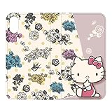 グルマンディーズ iPhone X (5.8インチ)ケース フリップカバー サンリオキャラクターズ ハローキティ/Bタイプ san-763ktb