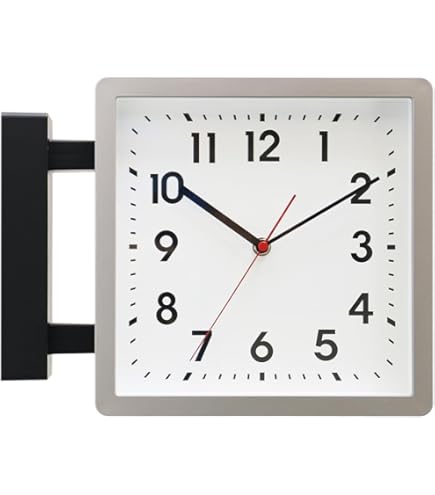 Amazon.co.jp: 電波両面掛け時計 manbo 両面掛時計－直径30CM 2kg