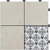 タカショー ディズニー 敷くだけタイル meets ミッキーマウス スクエア 約W30×D30×H2.8cm