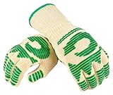 G & F 1683M Dupont Nomex & Kevlar Heat Resistant Gloves, 13-Inch Extra Long Cuff Oven Gloves, BBQ Gl