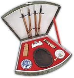 Deluxe Sumi-E 4-Brush Fan Set by Creative Mark