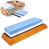 LUCINA 匠の両面砥石 #1000/#6000 安定した包丁研ぎを実現する土台付き