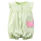 カーターズ Carter's ロンパース 前開き 半袖 女の子 綿100% Snap-Up Cotton Romper NB (50-55cm) [並行輸入品]