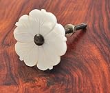 pearl white shell Nacre cabinet cupboard drawer knobs pulls