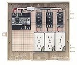 未来工業 屋外電力用仮設ボックス (漏電しゃ断器・分岐ブレーカ・コンセント内蔵) C12-3C