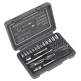 Sealey 40pcソケットセット1 / 4 " Sqドライブ6pt WallDrive – メトリック