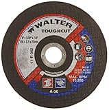 Walter Toughcut Performance Cutting with Angle Grinders Cutoff Wheel, Type 1, Round Hole, Aluminum O