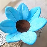 (light blue) - Amyove Baby Blooming Bath Flower Tub Petals Infant Folding Safety Mat Children Bathro