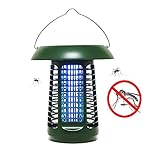 電撃殺虫器 ソーラー式 UV光源吸引式殺虫灯 白光LED照明モデル 蚊取り器 蚊対策 虫除け 自動点灯式光センサーライト 挿入部品付き 屋外/屋内/庭園/キャンプ/アウトドアなどに適用