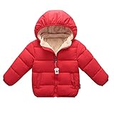 (シンマンエン)Qin Man Yuan キッズ コート ダウンコート 厚手 子供綿服 中綿ジャケット 赤ちゃん ベビー 男の子 女の子 可愛い ソフト 保温 防寒 暖かい フード付き 取り外し可能 
