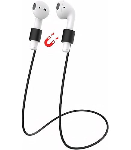 Amazon | Apple AirPods ケース シリコンカバー ネックストラップ付き