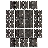 Squareコーナードアヒンジ3 – 1 / 2 x 3 – 1 / 2インチ、オイルはブロンズ 18 Pack of Door Hinges ブロンズ 20-2523