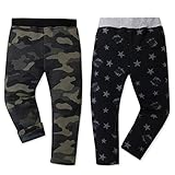 (迷彩/90cm)ベビー服 男の子 ロング パンツ 裏ボア ワッペン装飾 迷彩 星 男児 ベビー