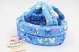 エルフ ベビー (Fairy Baby) 超軽量 ベビーヘルメット ケガ防止に かわいい (頭囲45-58cm,ブルーの兎)