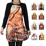 FUT(エフュ ト) セクシー図案豊富な全8スタイル男女兼用個性的自宅/ガーデニング/飲食店/キッチン/カフェ/作業着シンプルエプロン57cm*73cm