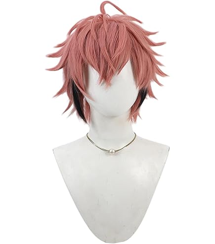 Amazon.co.jp: LAOBAO 赤城ウェン コスプレ ウィッグ ピンク髪 黒